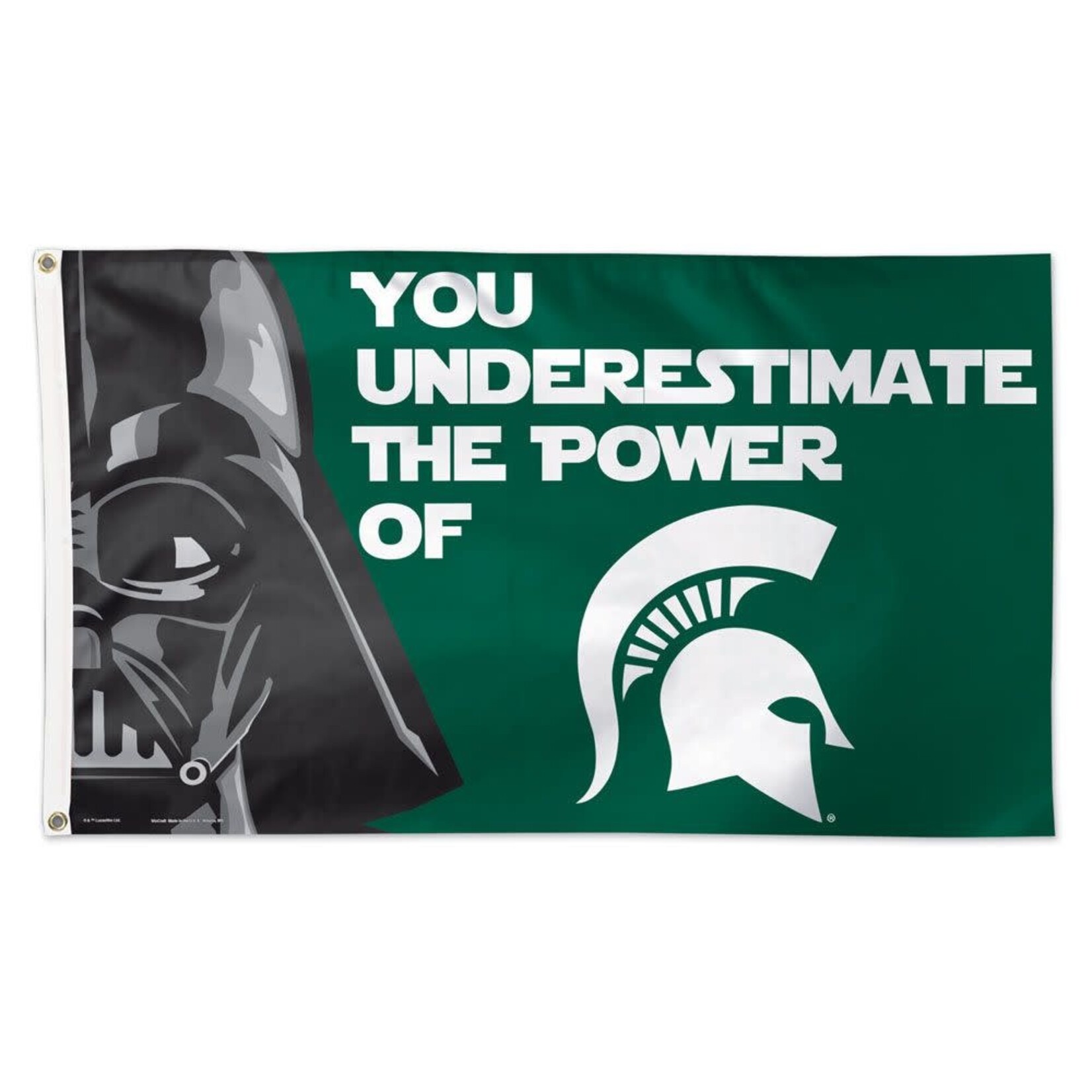 Wincraft NCAA Michigan State Spartans Flag 3'x5' Deluxe Star Wars Darth Vader