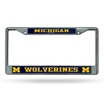 Rico Michigan Wolverines Chrome License Frame 12'' x 6''