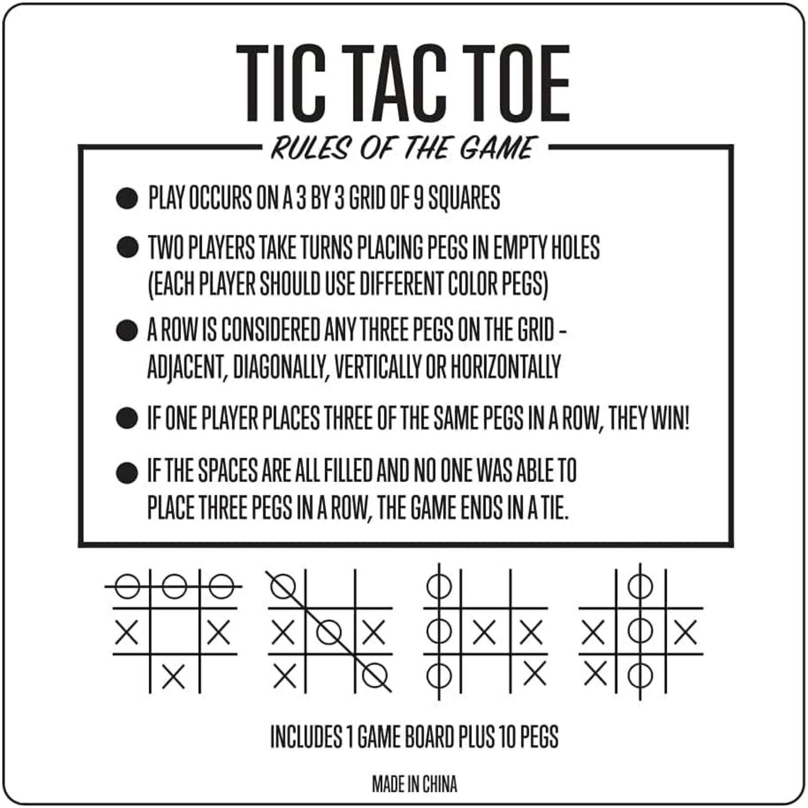 Rico NCAA Michigan University Peg Tic Tac Toe Game