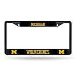 Rico Michigan Wolverines Black License Plate Frame 12" x 6"