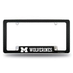 Rico Michigan Wolverines  License Plate Frame Carbon Fiber Design