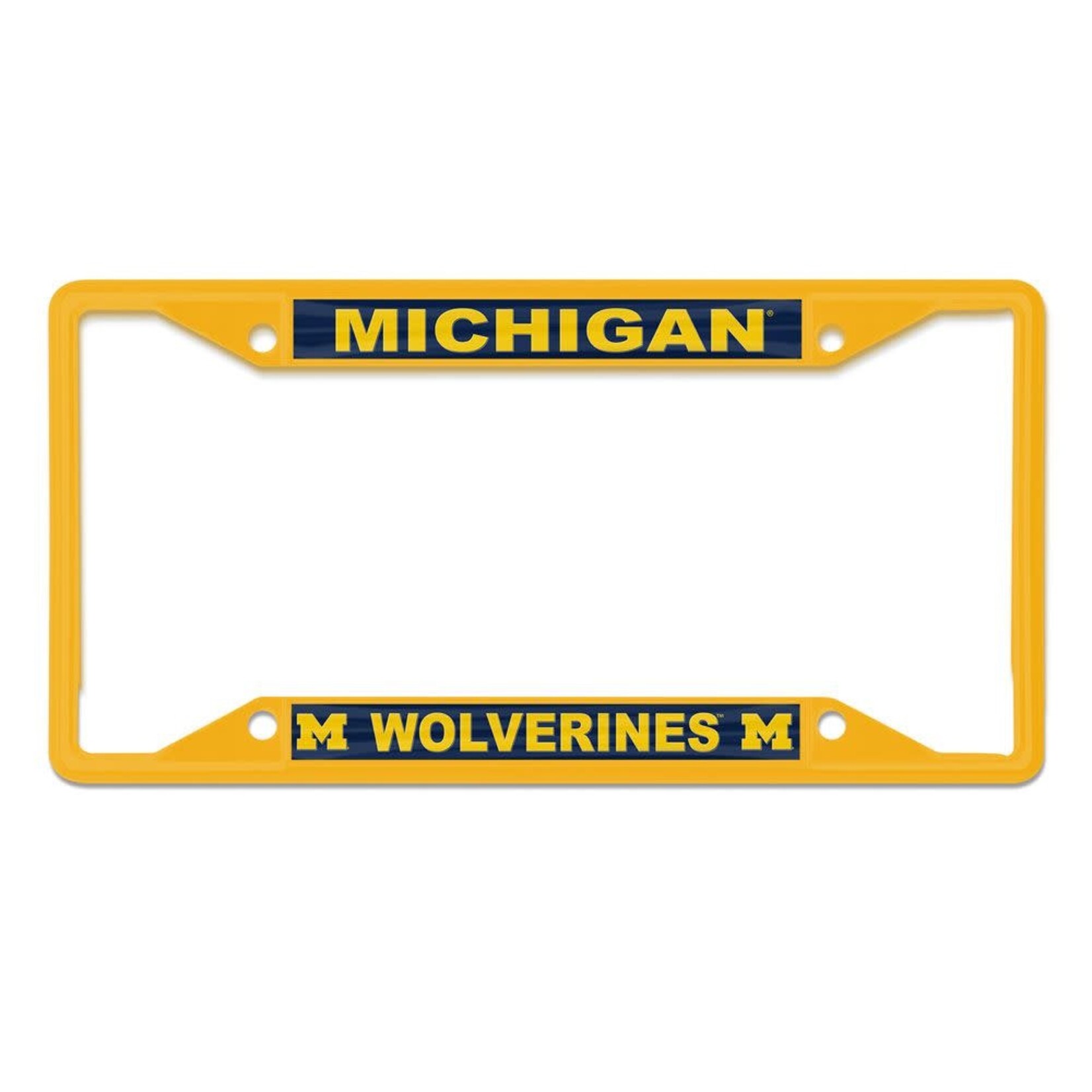 Wincraft Michigan Wolverines License Plate Frame Yellow