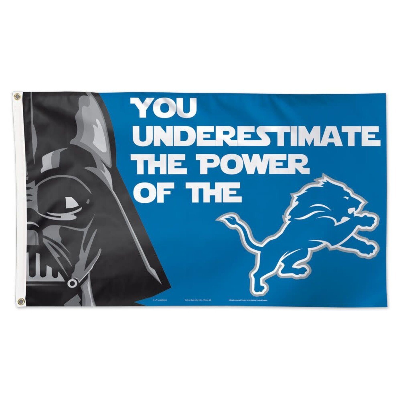 Wincraft Det Lions / Star Wars DARTH VADER Flag - Deluxe 3'x5'