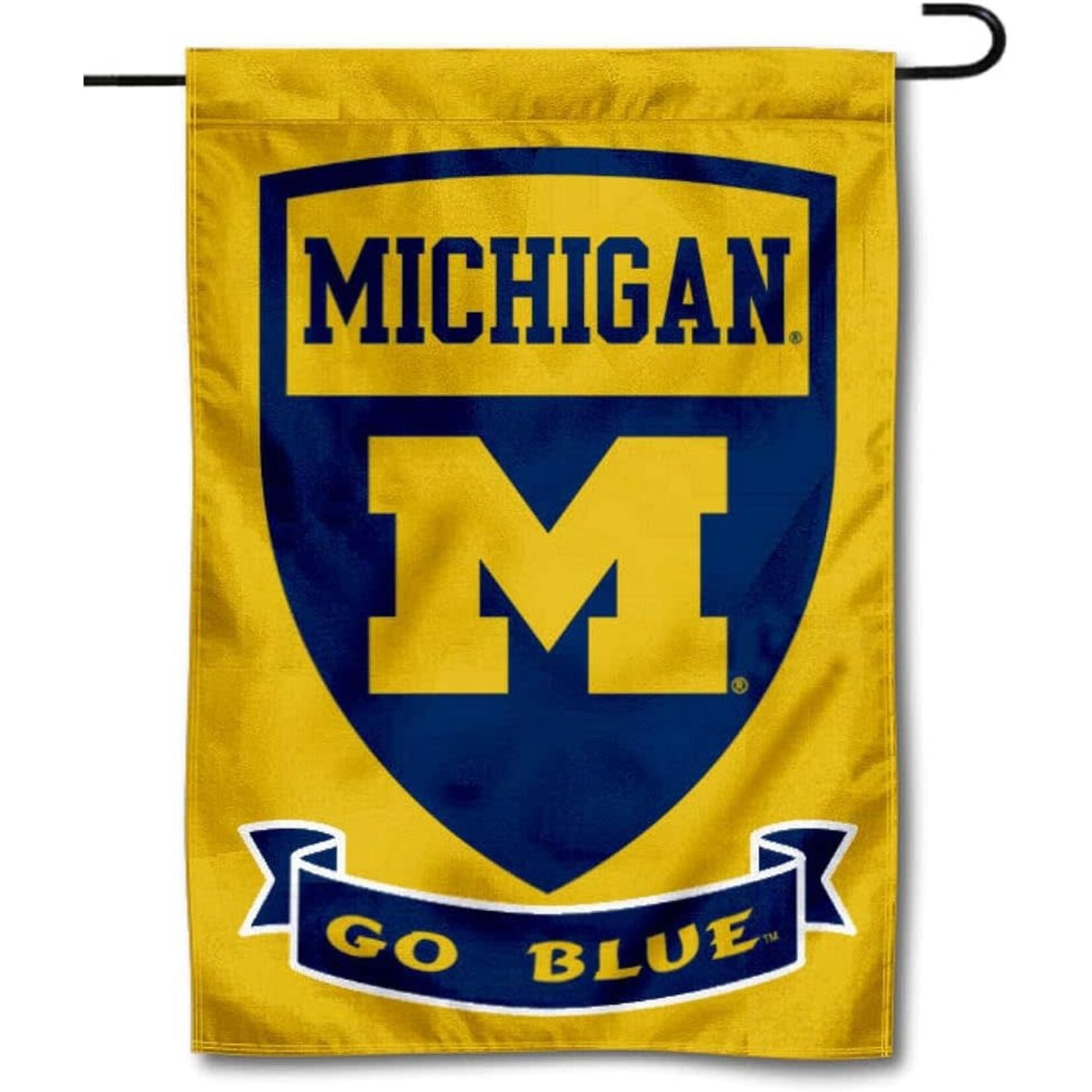 Sewing Concepts Michigan Wolverines Garden Flag 13'' x 18" Gold w/ Shield