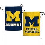 Wincraft Michigan Wolverines Alumni  Garden Flag 2 sided 12.5" x 18"