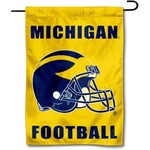 Sewing Concepts Michigan Wolverines Garden Flag 13'' x 18'' Michigan Football Helmet