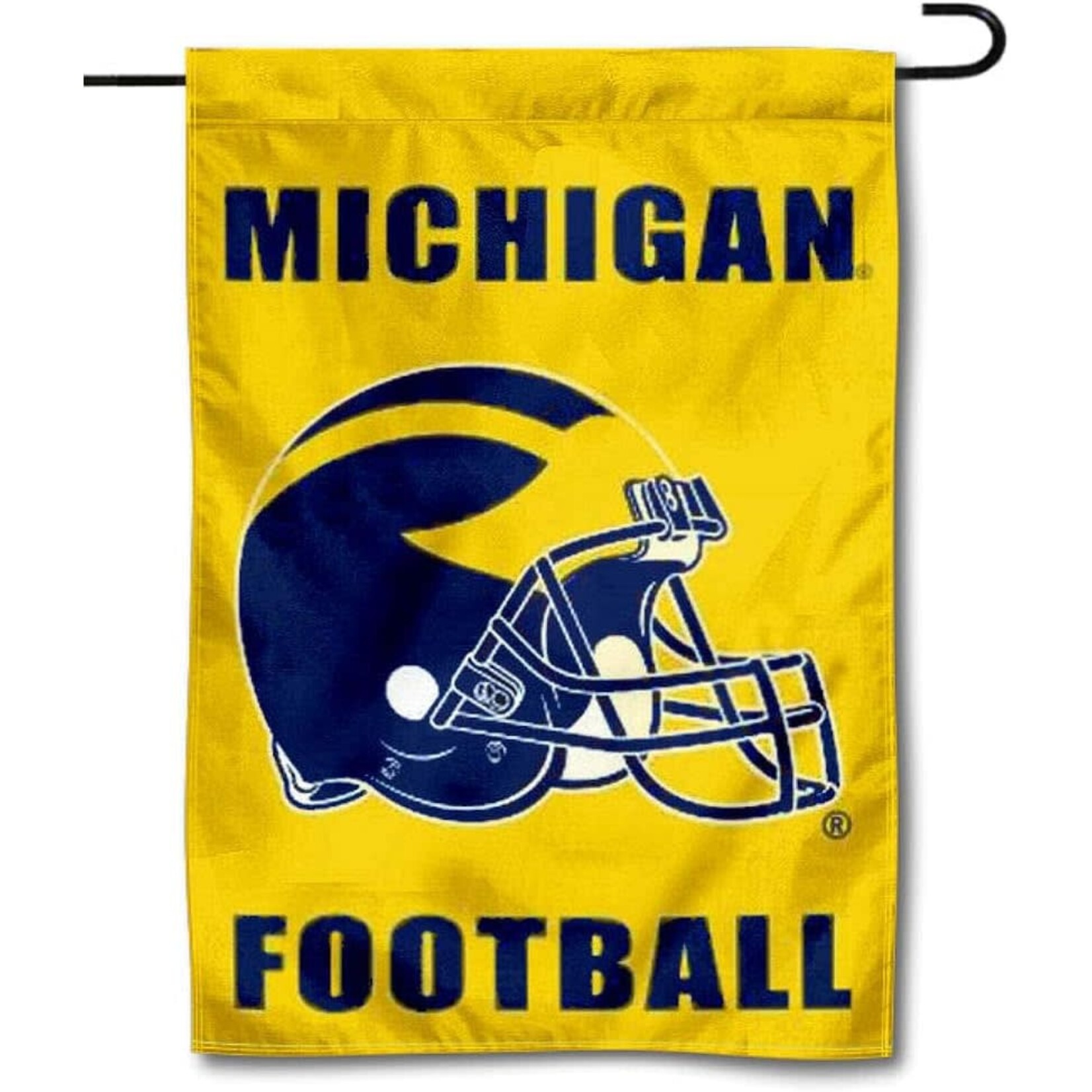 Sewing Concepts NCAA Michigan Wolverines Garden Flag 13'' x 18'' Michigan Football Helmet