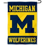 Sewing Concepts Michigan Wolverines Garden Flag 13'' x 18" 3 panel Blue-Gold-Blue