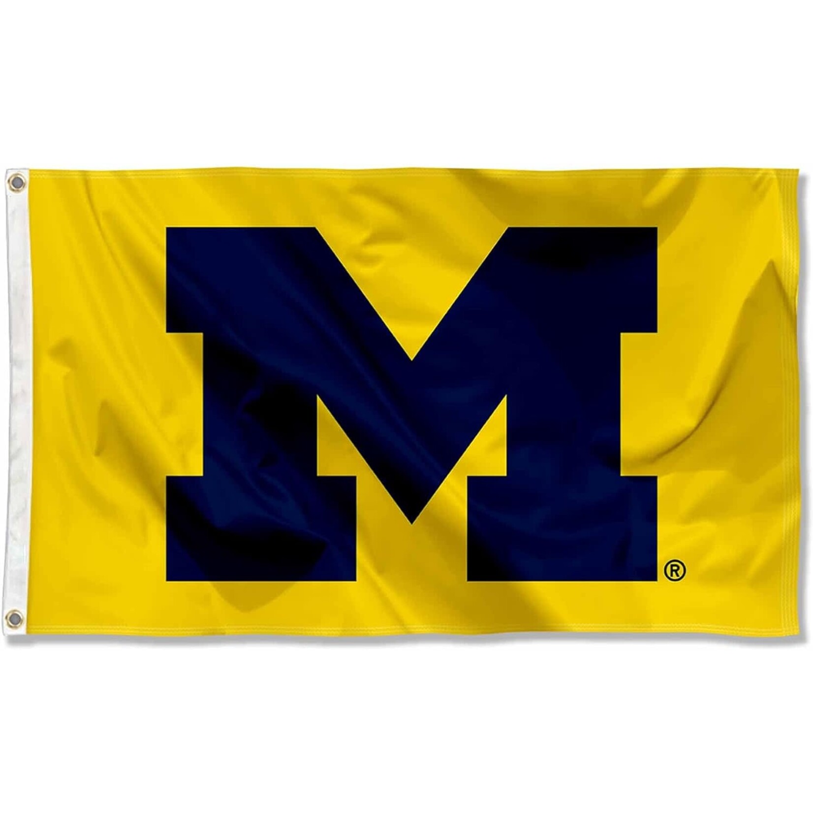 Sewing Concepts Michigan Wolverines Flag 3' x 5' Gold w/ Navy M