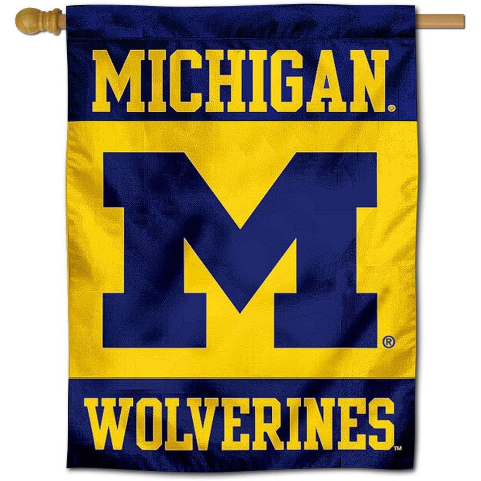 Sewing Concepts NCAA Michigan Wolverines Banner 30''x40'' 3-Panel Michigan Wolverines