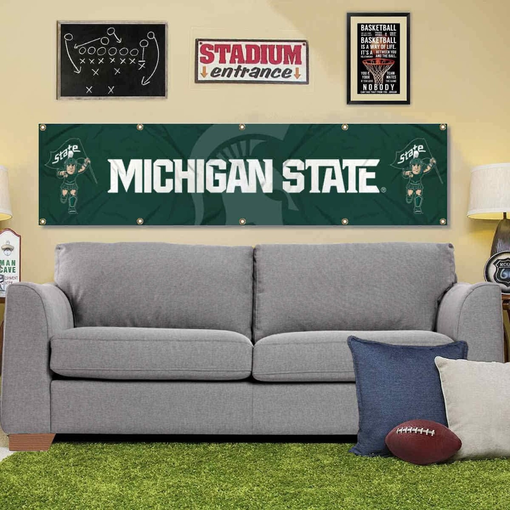 Sewing Concepts Michigan State Spartans Large 2' x 8' Foot Banner