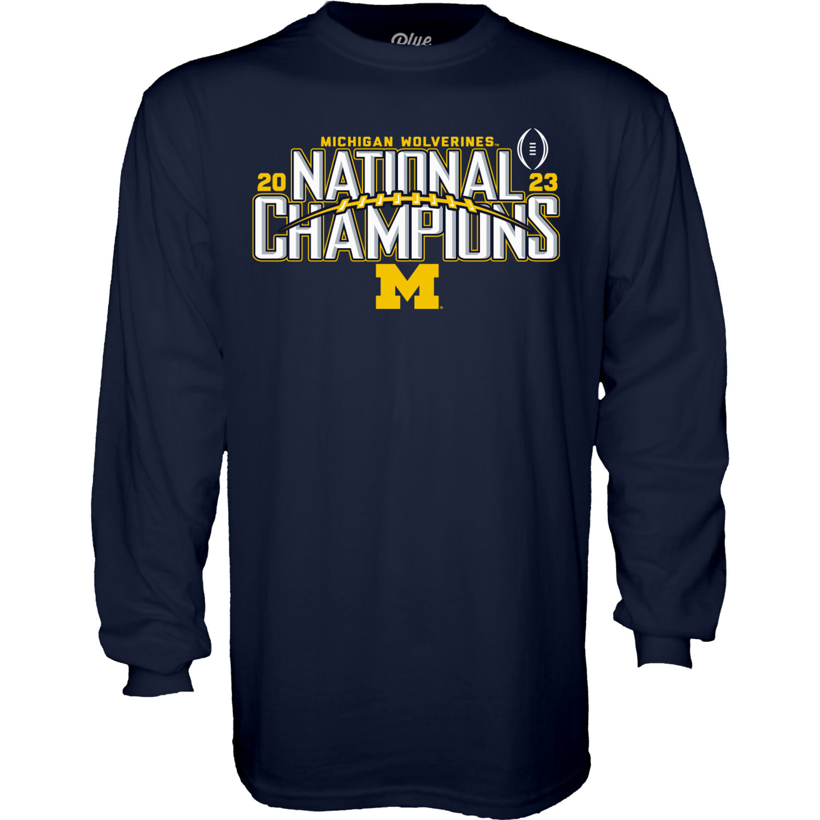Blue 84 Michigan Wolverines 2023 National Champions Gotta Know Long Sleeve Tee by Blue 84 – Official Schedule Shirt - 60 %Off!