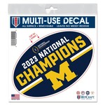 Wincraft Michigan Wolverines College Football Playoff 2023 National Champions 6" x 6" Multi-Use Decal