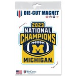 Wincraft Michigan Wolverines National Champions 2023 3" x 5" Indoor/Outdoor Vinyl Magnet