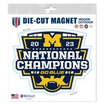 Wincraft Michigan Wolverines College Football Playoff 2023 National Champions 3" x 5" Indoor/Outdoor Vinyl Magnet