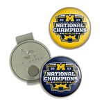 Wincraft Michigan Wolverines 2023 National Champions Hat Clip with Ball Markers Set