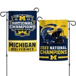 Wincraft Michigan Wolverines 2023 National Champions 12" x 18" Two-Sided Garden Flag