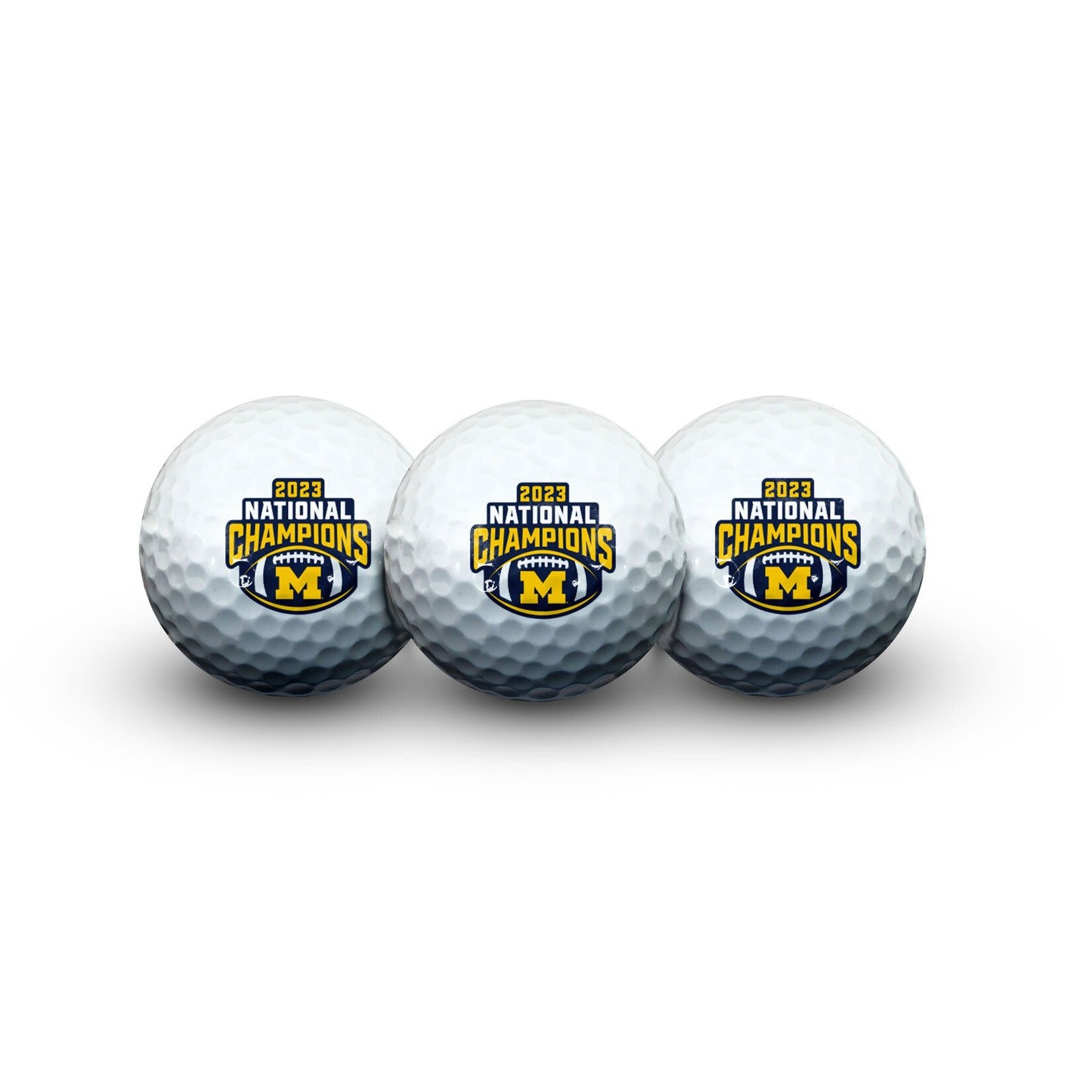 Wincraft Michigan Wolverines College Football Playoff 2023 National Champions Three-Pack Golf Ball Set