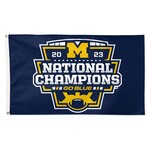 Wincraft Michigan Wolverines 2023 National Champions 3' x 5' One-Sided Deluxe Flag