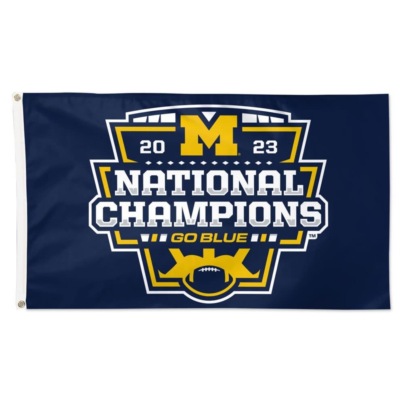 Wincraft Michigan Wolverines College Football Playoff 2023 National Champions 3' x 5' One-Sided Deluxe Flag