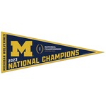 Wincraft Michigan Wolverines 2023 National Champions 12" x 30" Premium Pennant