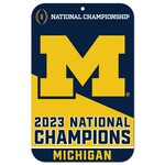 Wincraft Michigan Wolverines 2023 National Champions 11" x 17" Indoor/Outdoor Sign