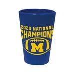 Wincraft Michigan Wolverines 2023 National Football Champions Silicone Unbreakable Shot Glass