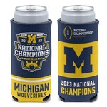 Wincraft Michigan Wolverines 2023 National Champions 12oz. Slim Can Cooler