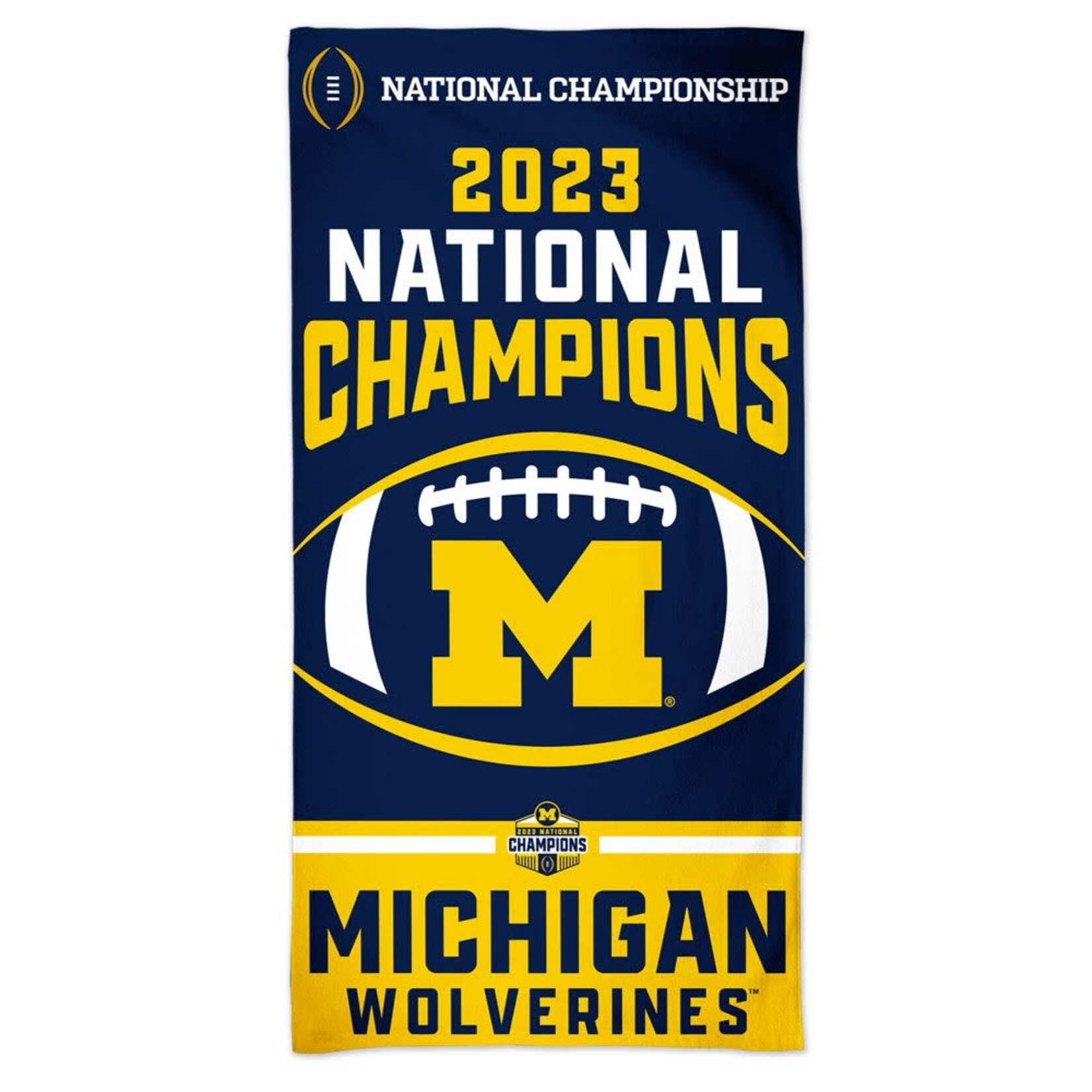 Wincraft Michigan Wolverines College Football Playoff 2023 National Champions 30" x 60" Spectra Beach Towel