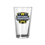 Logo Brands Michigan 2023 CFP National Champions 16oz Pint Glass