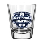 Logo Brands Michigan Wolverines 2023 CFP National Champions 2oz Shot Glass