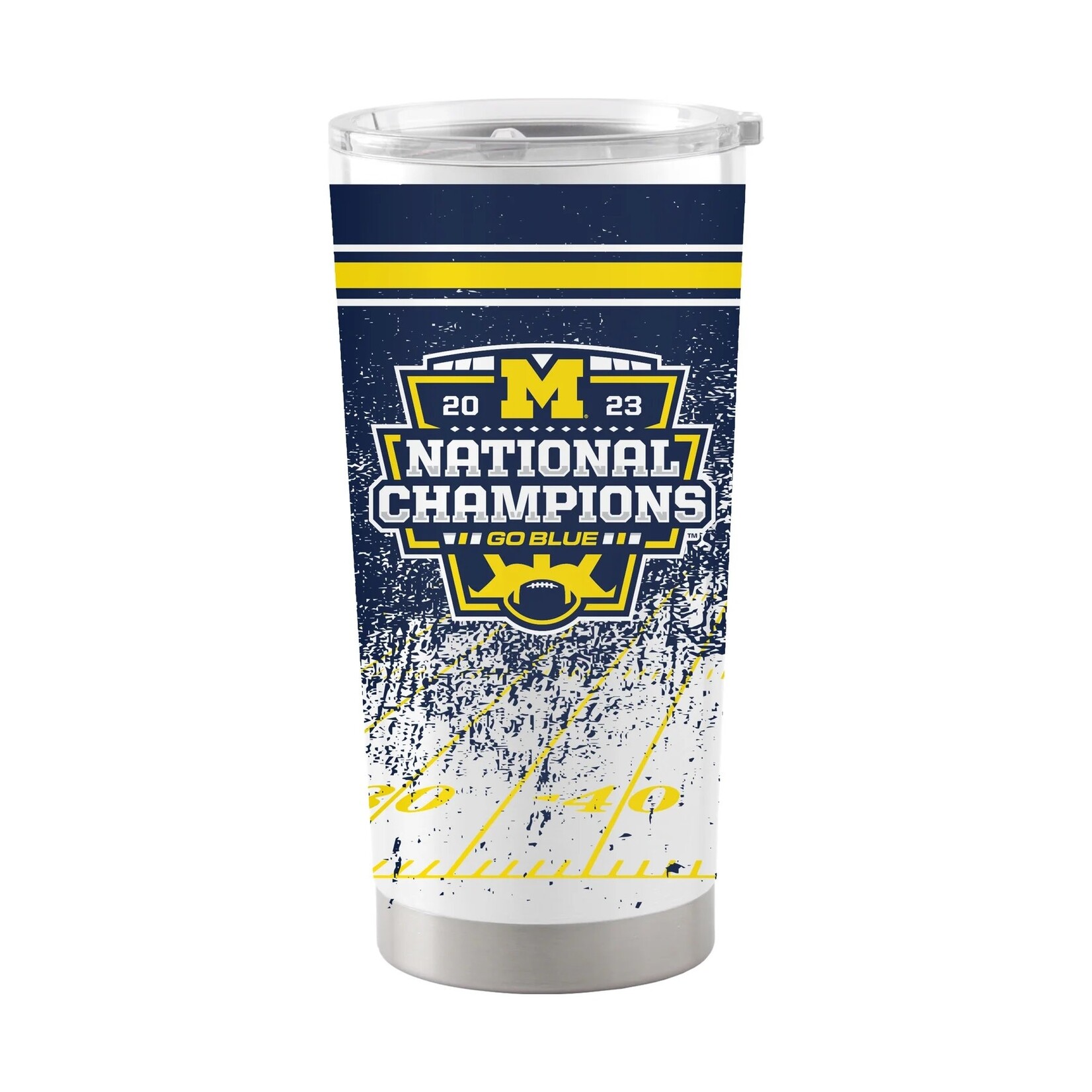 Logo Brands Michigan Wolverines 2023 CFP National Champions 20oz Stainless Tumbler