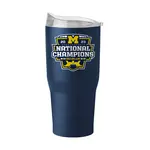 Logo Brands Michigan 2023 CFP National Champions 30oz Powder Coat Tumbler