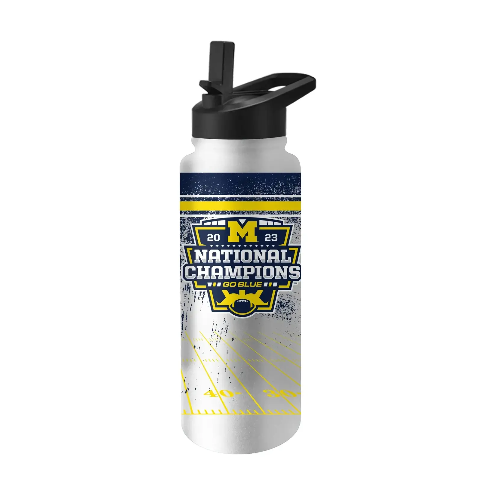 Logo Brands Michigan 2023 CFP National Champions 34oz Quencher Bottle