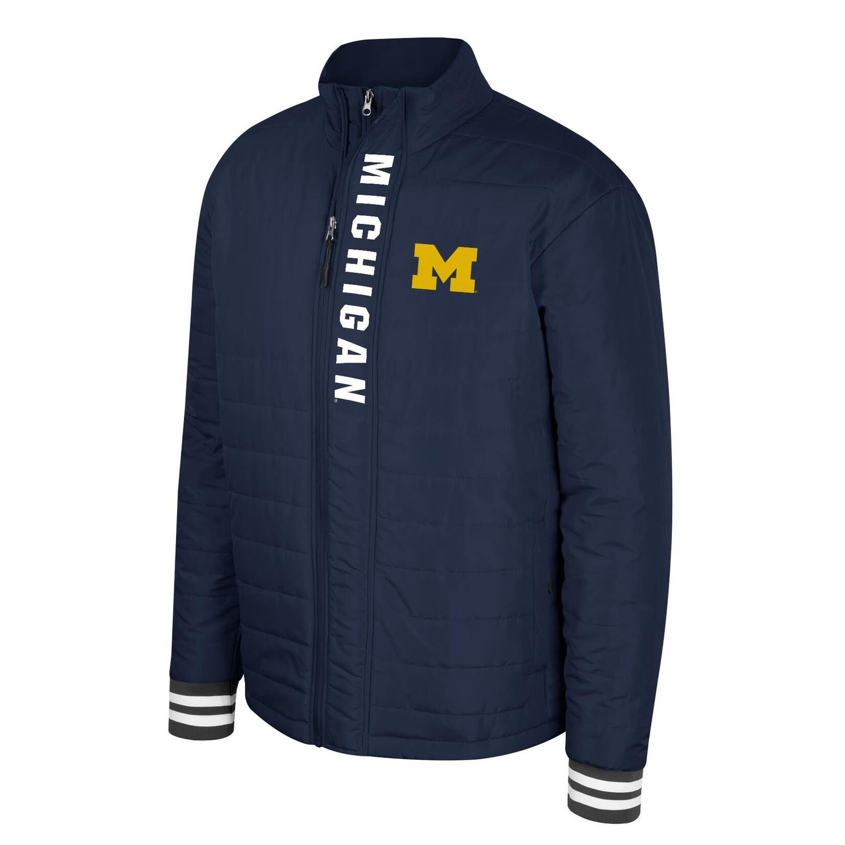 Colosseum Athletics Michigan Wolverines Never Stop Full-Zip Jacket Blue