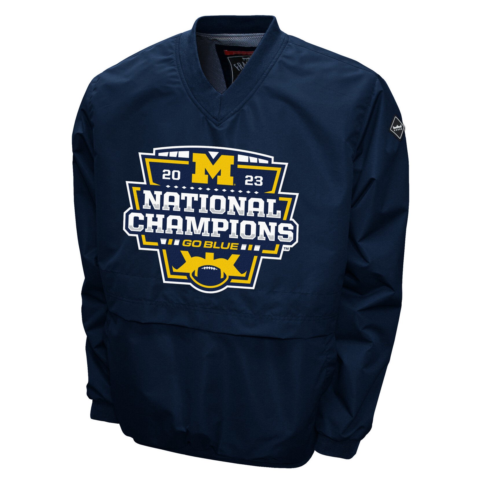 Franchise Club University of Michigan Wolverines Club Members Wind shell V-Neck Pullover Jacket