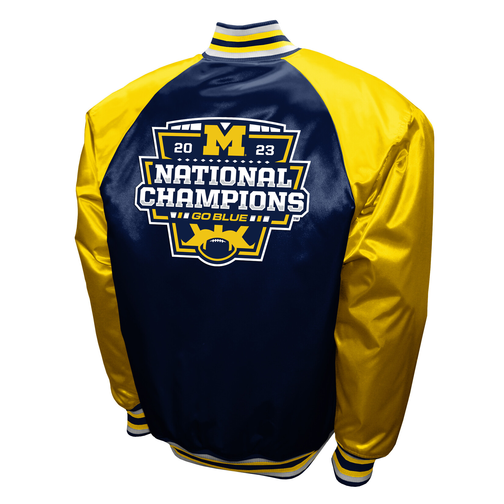 Franchise Club Michigan Wolverines College Football Playoff 2023 National Champions The Game Satin Full-Snap Jacket