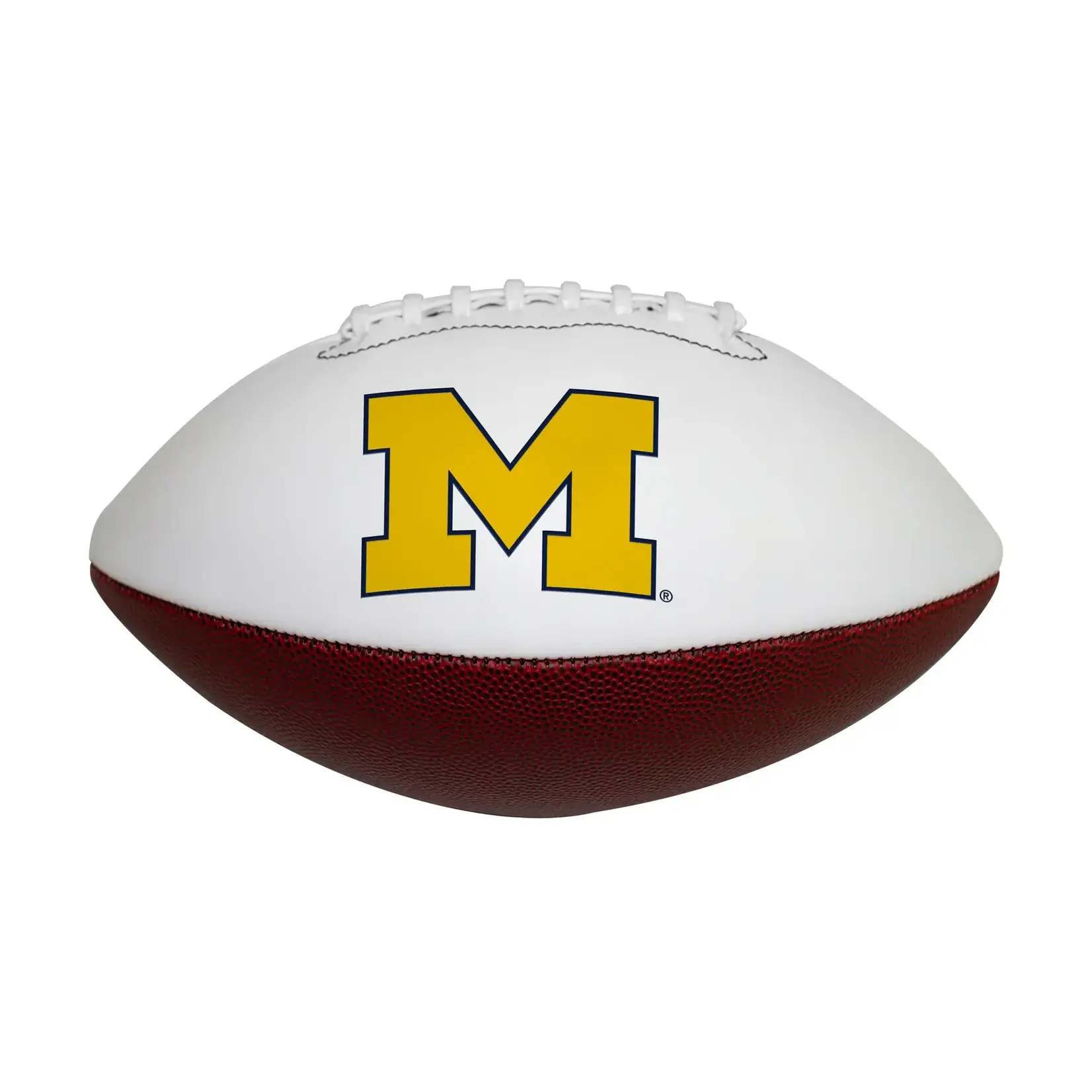 Logo Brands University of Michigan Wolverines Official-Size Autograph Football