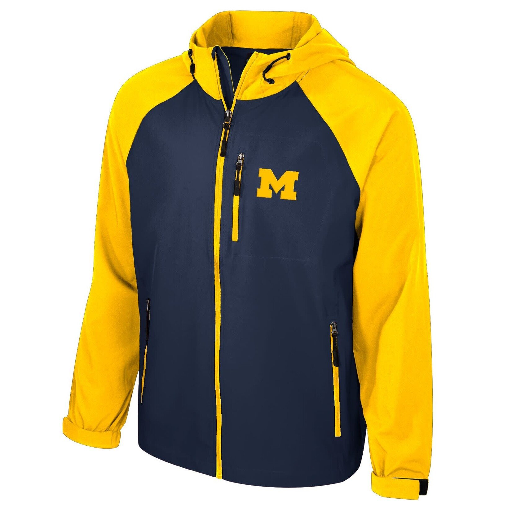 Colosseum Athletics University of Michigan Men's Wilkes Full Zip Jacket.