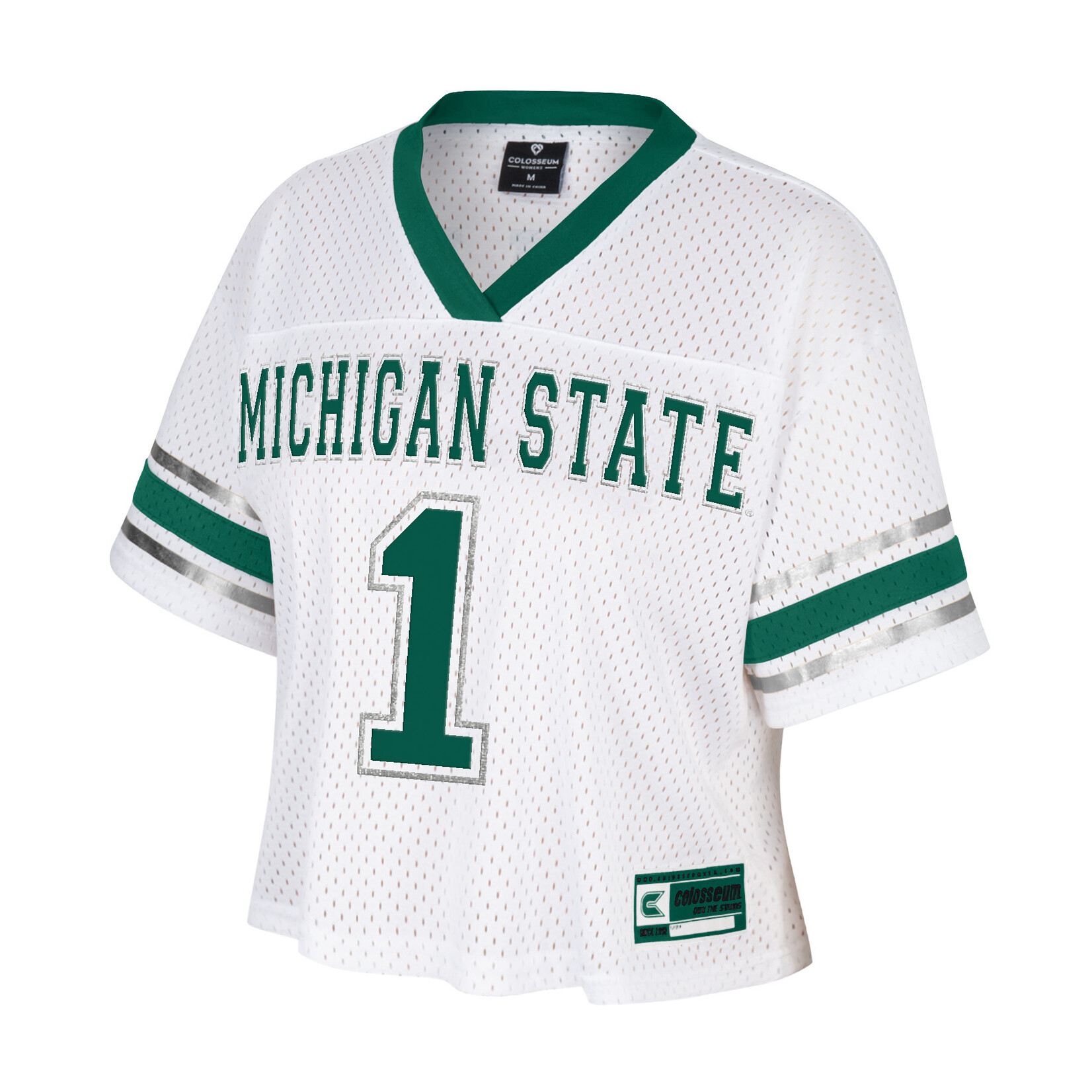 Colosseum Athletics Michigan State Spartans Women's "Gliding Here" Fashion Football Jersey