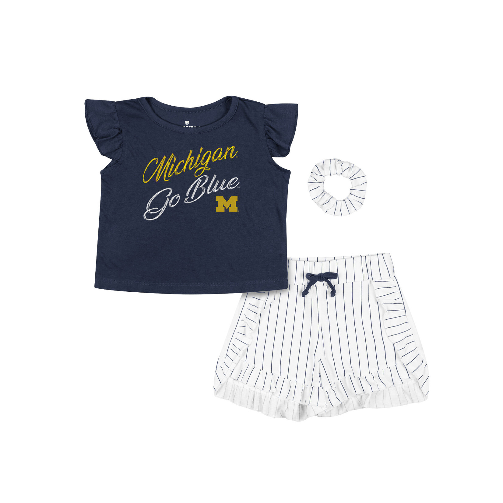 Colosseum Athletics University of Michigan Toddler Harrington Tee & Short Set