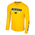 Colosseum Athletics Michigan Wolverines Men's Endoskeleton Long Sleeve Tee