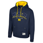 Colosseum Athletics Michigan Wolverines Blue I'll Be Back Long Sleeve Hoodie