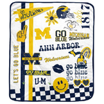 Pegasus Michigan Wolverines Ultra Soft Throw Blanket