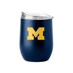 Logo Brands Michigan Wolverines 16 oz.  Curved Beverage Tumbler