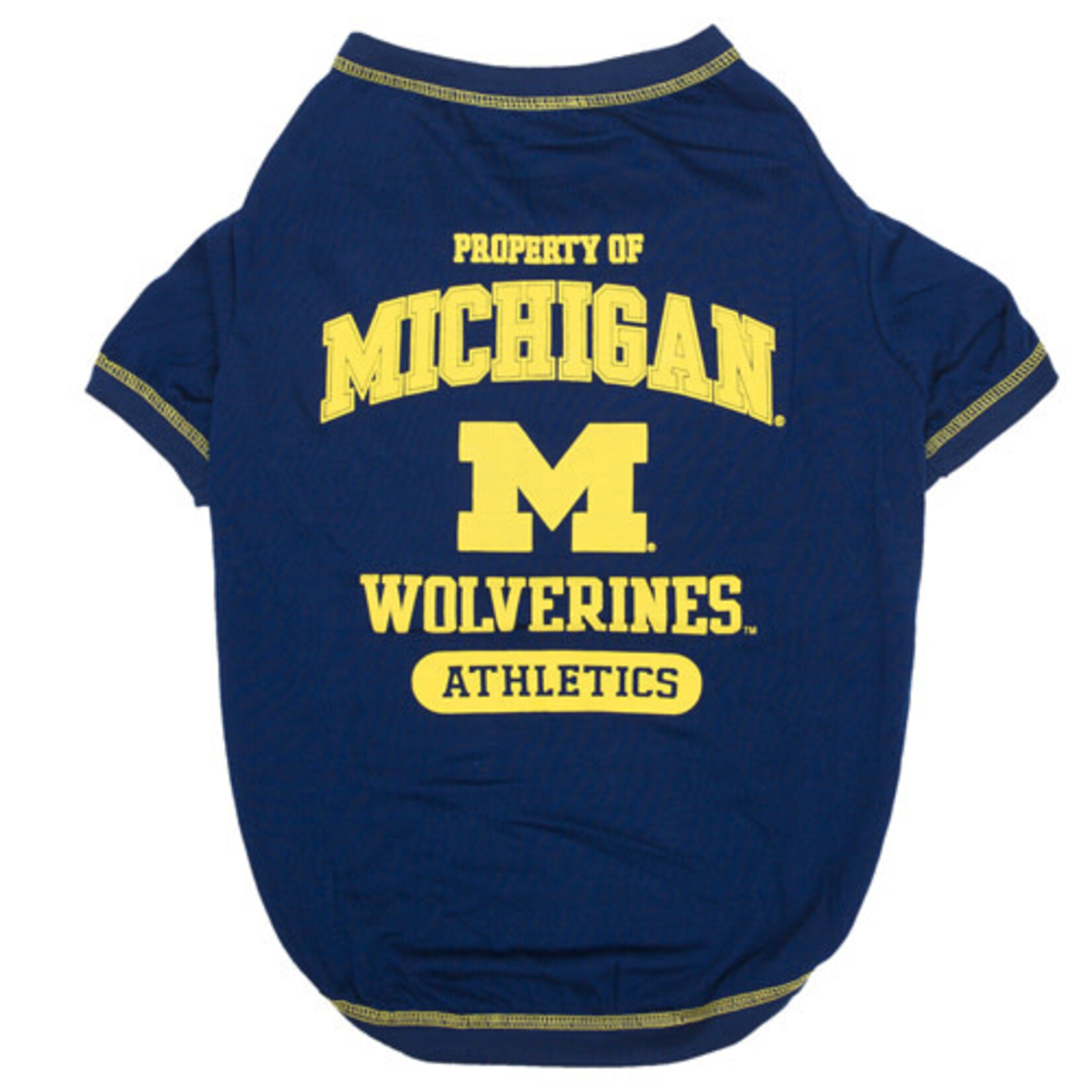 Pets First Inc Michigan Wolverines Team Color Pet Tee Shirt