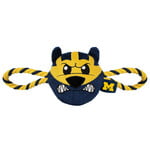 Pets First Inc Michigan Wolverines Mascot Plush Rope Pet Toy
