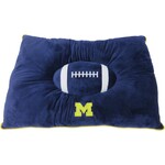 Pets First Inc Michigan Wolverines Pet Official College Plush Pillow Bed
