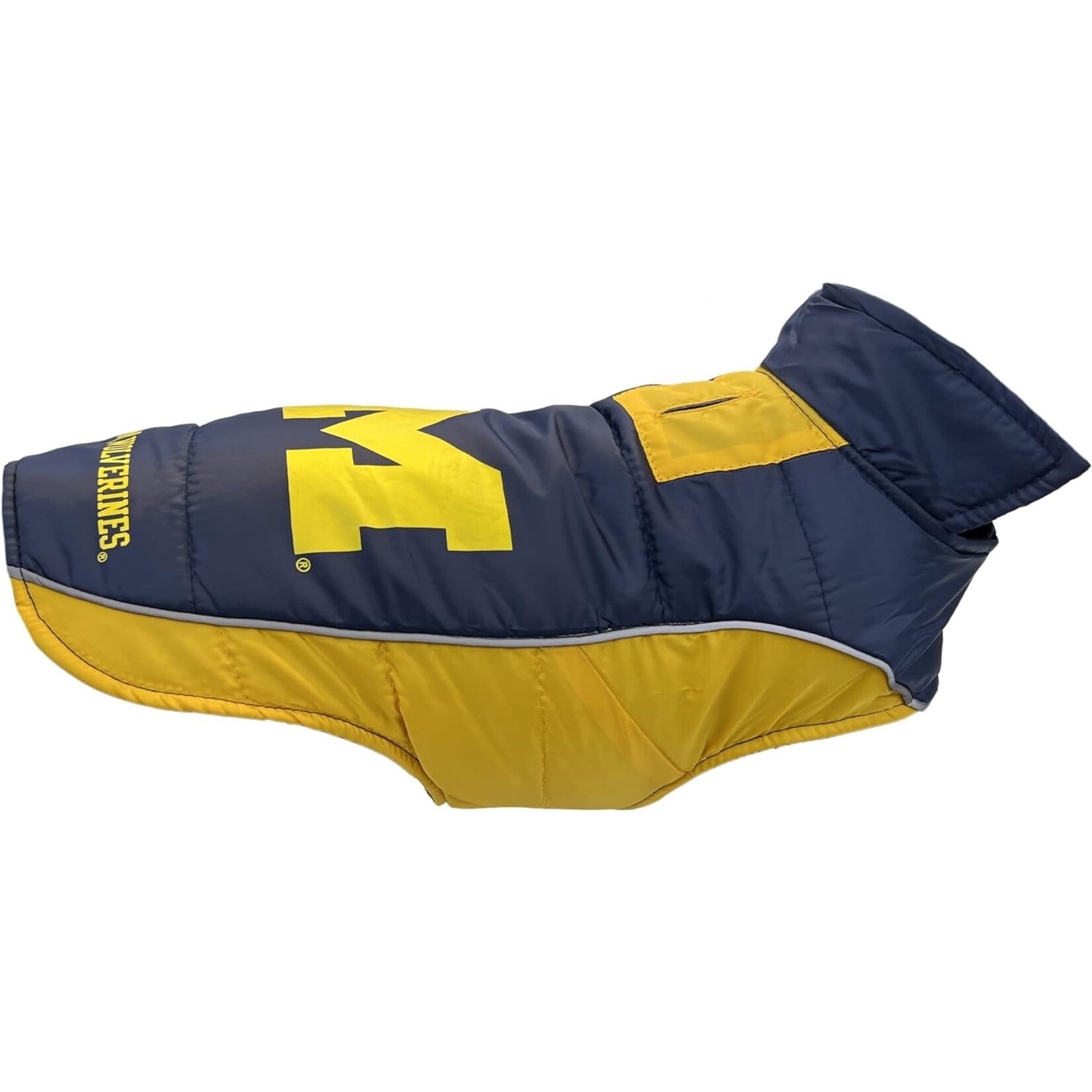 Pets First Inc Michigan Wolverines Dog Puffer Vest