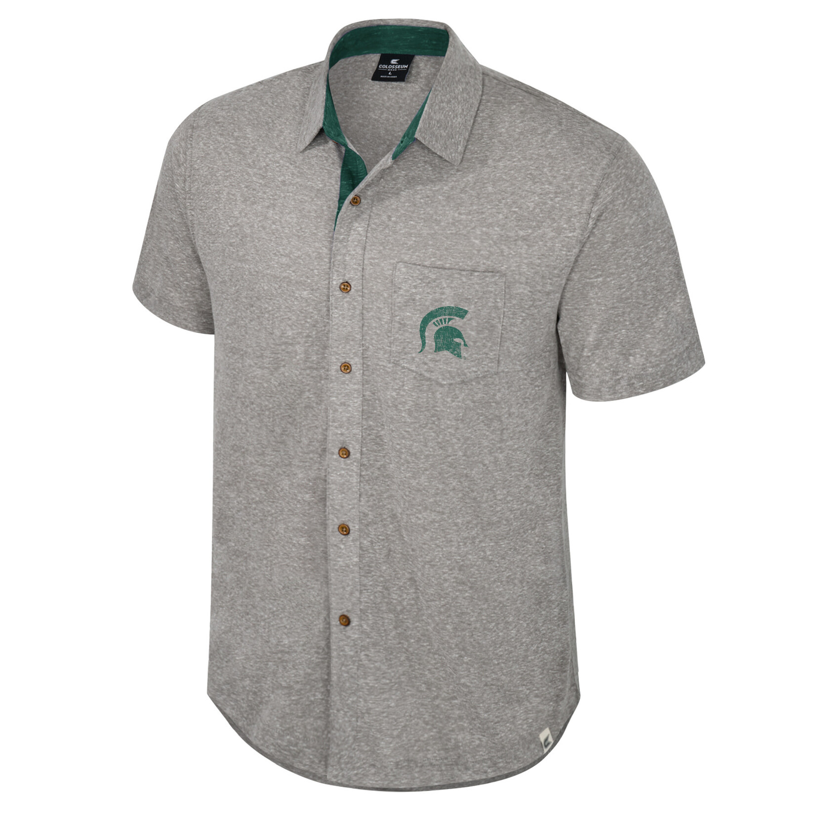 Colosseum Athletics MSU Mens Tee S/S Buddy Button Down